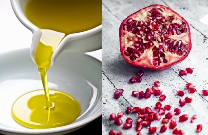 pomegranate and olive oil for increased sports performance by milestone food for your genes