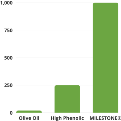 med olive oil polyphenols concentration comparison chart by milestone food for your genes