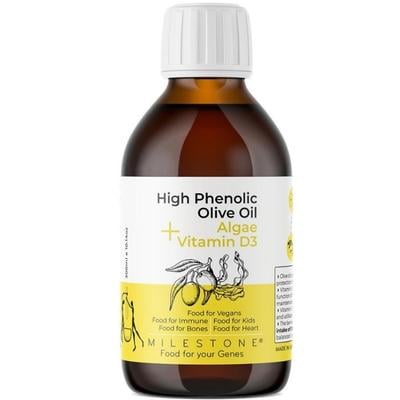 milestone food for your genes high phenolic olive oil with 600 IU vitamin d3